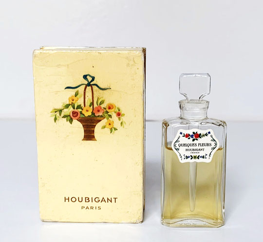 HOUBIGANT - FLACON TESTEUR AVEC TIGE EN VERRE : FRAGRANCE QUELQUES FLEURS