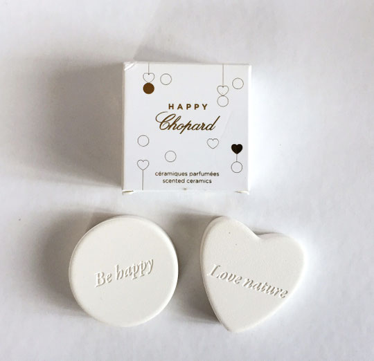 CHOPARD - HAPPY : 2 CERAMIQUES A PARFUMER : BE HAPPY & LOVE NATURE