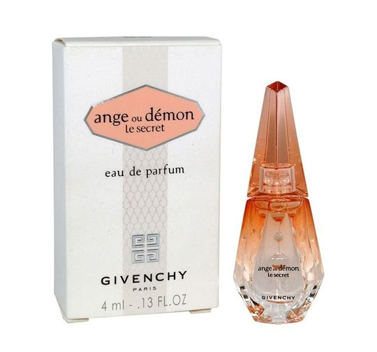 ANGE OU DEMON - LE SECRET : EAU DE PARFUM 4 ML - 2010, BOÎTE ET MINIATURE DIFFERENTES DE LA PRECEDENTE PHOTO