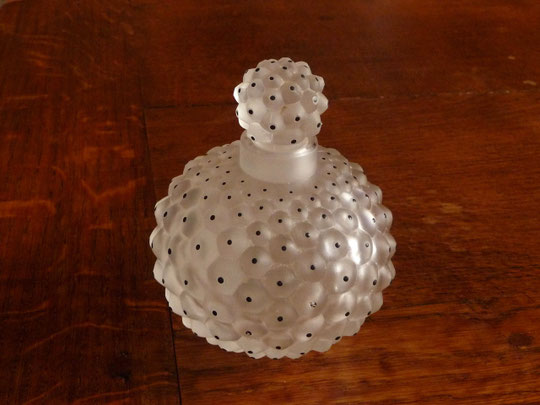 FLACON "CACTUS" EN CRISTAL PATINE : LE PLUS GROS DES FLACONS 