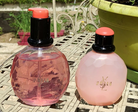 YSL - PARIS : GEL DOUCHE PARFUME ET LAIT CORPOREL ASSORTI - FLACONS EN PLASTIQUE