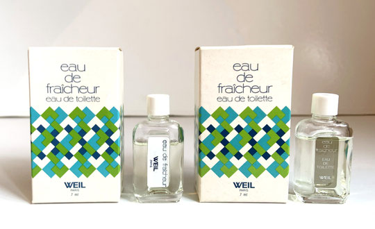 WEIL - EAU DE FRAÎCHEUR EAU DE TOILETTE 7 ML : LES 2 VERSIONS PARMI LES 3 EXISTANT POUR CETTE FRAGRANCE