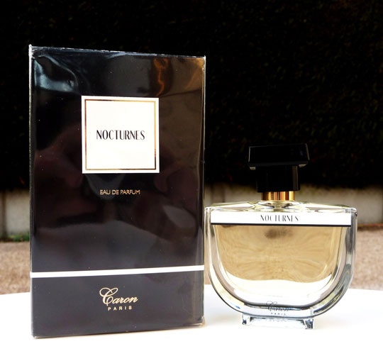 CARON - NOCTURNES, EAU DE PARFUM. TOUS LES PARFUMS CARON SONT ACTUELLEMENT PRESENTES DANS CE NOUVEAU FLACON VASQUE RAPPELANT LES ANCIENS FLACONS. FLACON AVEC BASE PIED-DOUCHE