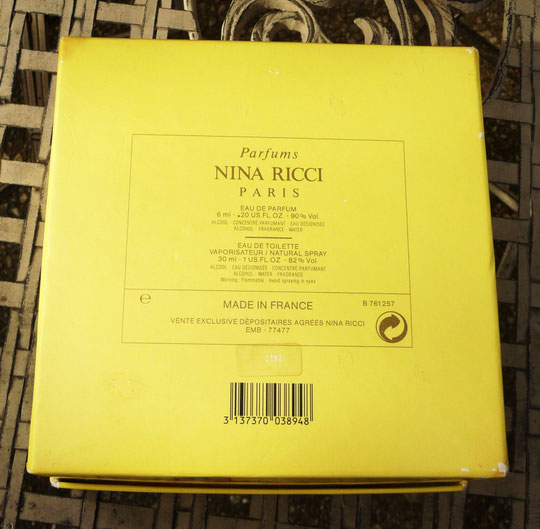 VERSO DU COFFRET