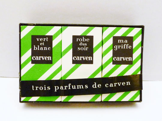 CARVEN - COFFRET OFFERT, CONTENANT 3 MINIATURES DANS LEURS BOÎTES