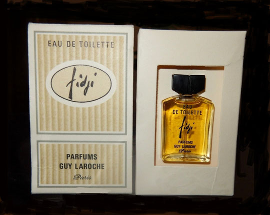 FIDJI - EAU DE TOILETTE : BOÎTE ET MINIATURE MARQUES "PARFUMS GUY LAROCHE"