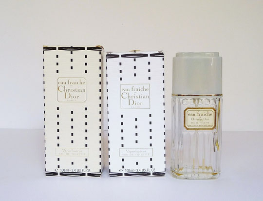 FLACON VAPORISATEUR EAU FRAÎCHE : EAU DE TOILETTE 100 ML - DEUX BOÎTES DIFFERENTES PAR LEUR HAUTEUR