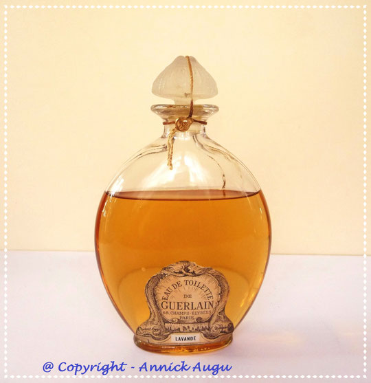 EAU DE TOILETTE LAVANDE DE GUERLAIN - FLACON GOUTTE OU "OVOÏDE" ANCIEN