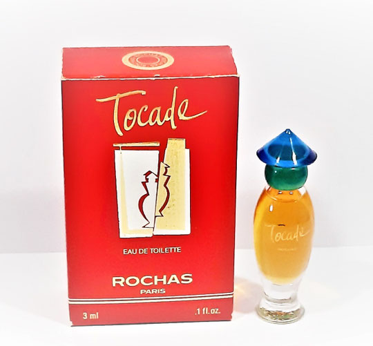 TOCADE - EAU DE TOILETTE 3 ML - BOUCHON BLEU & VERT EN PLASTIQUE
