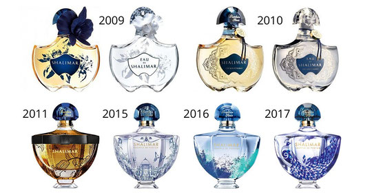DIFFERENTES PRESENTATIONS DE SHALIMAR, ESSENTIELLEMENT DES EDITIONS LIMITEES