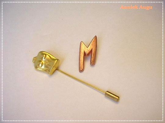 CLAUDE MONTANA - DEUX BROCHE ET PIN'S