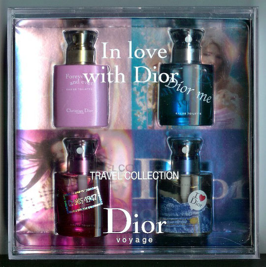 2003 - COFFRET "IN LOVE WITH DIOR" - COMPRENANT 4 MINIATURES SPRAY