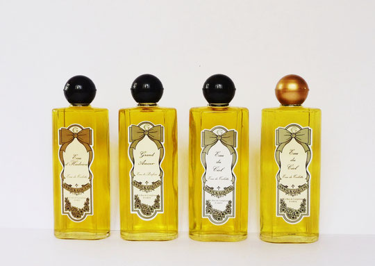 4 FLACONS RECHAGEABLES - EAU D'HADRIEN, GRAND AMOUR, EAU DU CIEL EAU DE TOILETTE