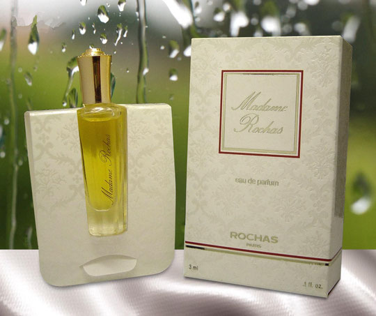 MADAME ROCHAS - EAU DE PARFUM 3 ML - SERIGRAPHIE DOREE - BOUCHON DORE