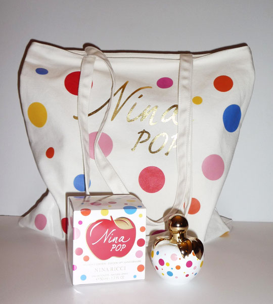 2016 - NINA POP : FLACON EDITION LIMITEE ET SAC NINA POP EN LIN