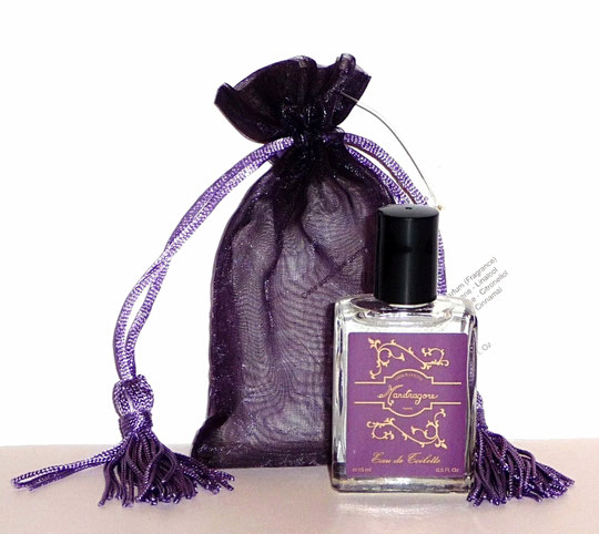 MANDRAGORE - EAU DE TOILETTE 15 ML - PRESENTEE DANS POCHON V IOLET