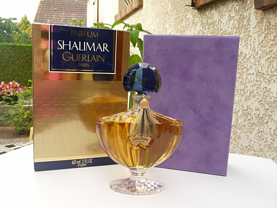 SHALIMAR : PARFUM 60 ML - FLACON EN CRISTAL DE BACCARAT -  SOUS DOUBLE BOÎTE