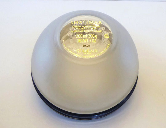 GUERLAIN - SHALIMAR : ETIQUETTE SIGNALETIQUE SOUS LE POT