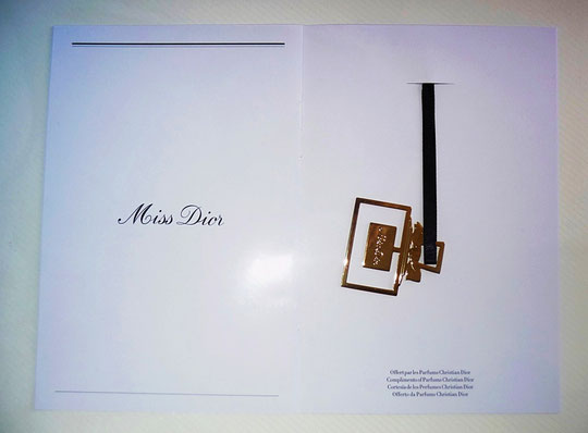 DIOR - MISS DIOR CHARM'S : MARQUE PAGE ; PEUT SE PORTER EN PENDENTIF