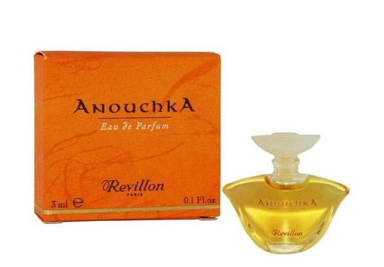 REVILLON - ANOUCHKA EAU DE PARFUM 3 ML : BOÎTE DIFFERENTE DE LA PRECEDENTE (SERIGRAPHIE)
