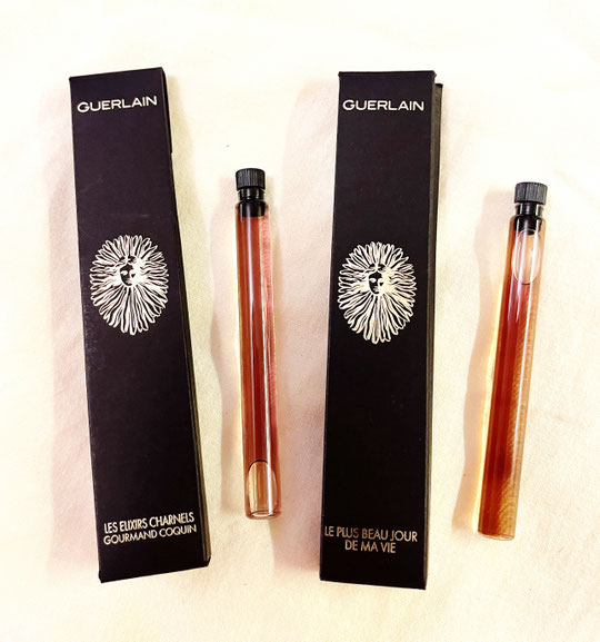 GUERLAIN - ECHANTILLONS-TUBES : LES ELIXIRS CHARNEL & LE PLUS BEAU JOUR DE MA VIE