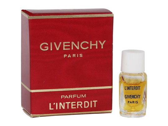 L'INTERDIT - PARFUM 1 ML : MINIATURE AVEC SERIGRAPHIE NOIRE