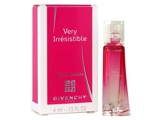 VERY IRRESISTIBLE - EAU DE TOILETTE 4 ML - 3ème BOÎTE CREEE POUR L'EAU DE TOILETTE - 2014 - A NOTER : MINIATURE DIFFERENTE DE LA PRECEDENTE