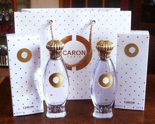 LES PLUS BELLES LAVANDES DE CARON - DEUX FLACONS RECHARGEABLES DE 100 ML - SE RECHARGENT A LA FONTAINE CHEZ CARON