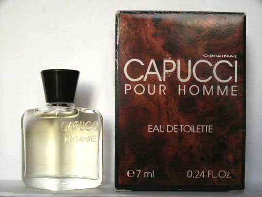 CAPUCCI - CAPUCCI POUR HOMME - EAU DE TOILETTE 7 ML : ECRITURE EN RELIEF SUR LE FLACON