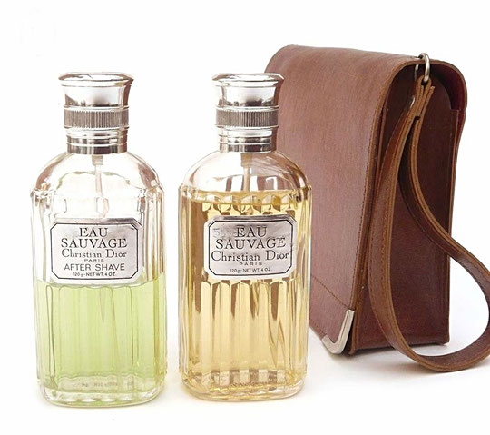 EAU SAUVAGE - LES PREMIERS FLACONS SORTIS POUR CETTE FRAGRANCE : L'EAU DE TOILETTE & L'AFTER-SHAVE