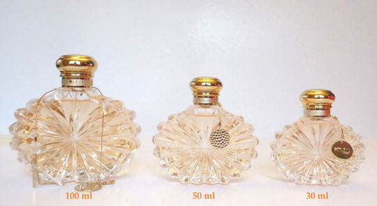 LALIQUE - SOLEIL : LES 3 FLACONS VAPORISATEURS EAU DE PARFUM : 100 ML, 50 ML & 30 ML