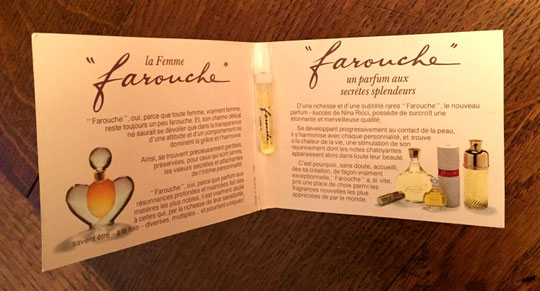 FAROUCHE - ECHANTILLONN TUBE OUVERT