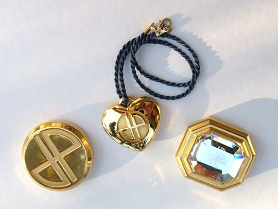 JEAN PATOU : 3 CONCRETES, DONT UNE PORTABLE EN PENDENTIF : PATOU FOR EVER & JOY