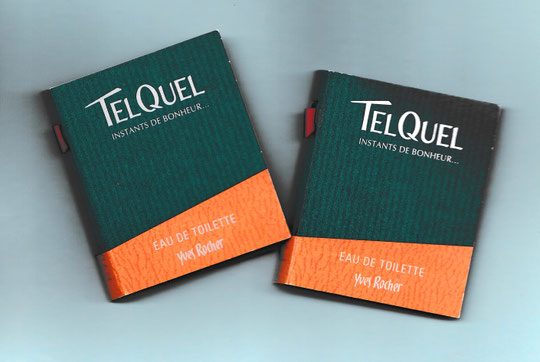 TEL QUEL - DEUX ECHANTILLONS-TUBE EAU DE TOILETTE