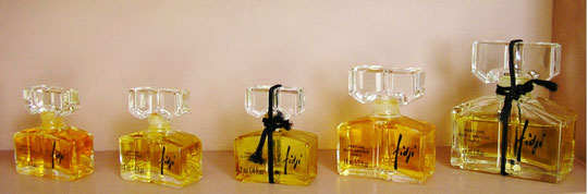 GUY LAROCHE - FIDJI SERIE DE 5 FLACONS, AVEC  BOUCHON EN VERRE