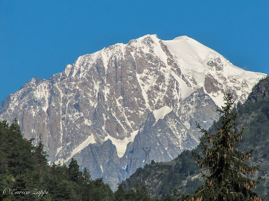 Il monte Bianco dai pressi di Introd