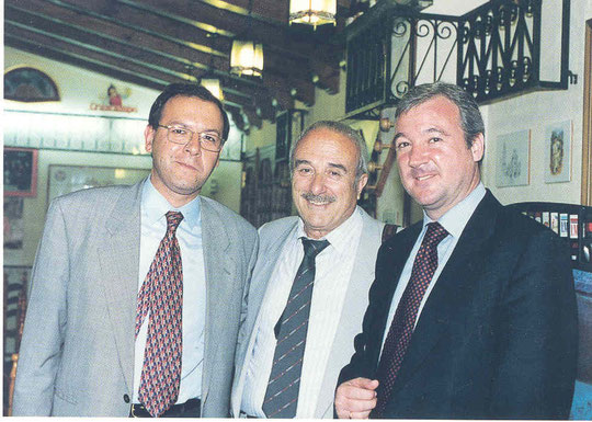 Falgas con el Alcalde de Murcia y el Presidente de la Comunidad Autónoma de La Región Murcia