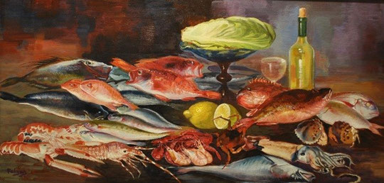 bodegón de pesca