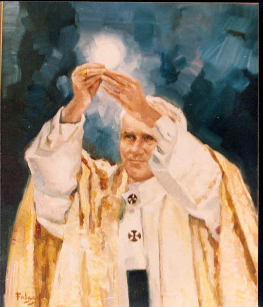 Juan Pablo II pintado por Falgas