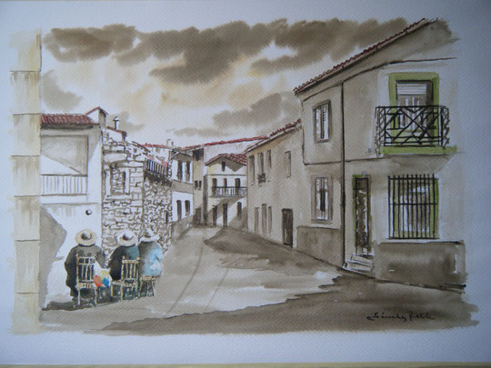 " Calle en sepias " P. Privada.