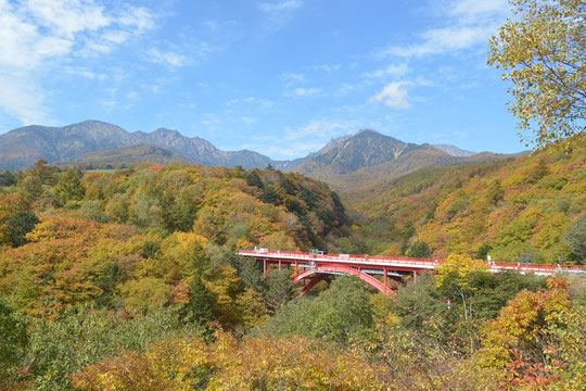 東沢大橋　紅葉　2015年10月