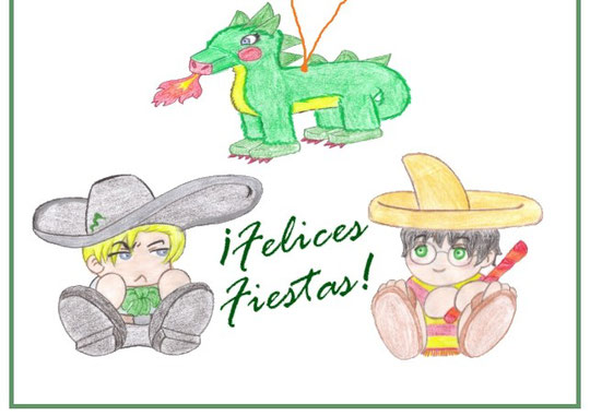 Draco, Harry, piñata