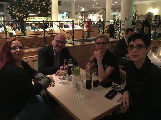 Dyleila Obscura, Kai Brodersen, Simon Rhys Beck, Justin C. Skylark (v. l. n. r.)
