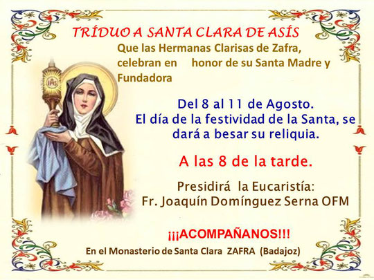 ACTUALIDAD - Página Jimdo de monasteriodesantaclaradezafra ACTUALIDAD - Página Jimdo de monasteriodesantaclaradezafra