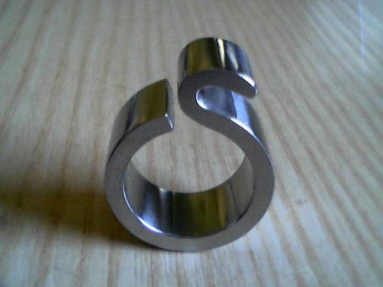 Edelstahl Ring ohne Stein