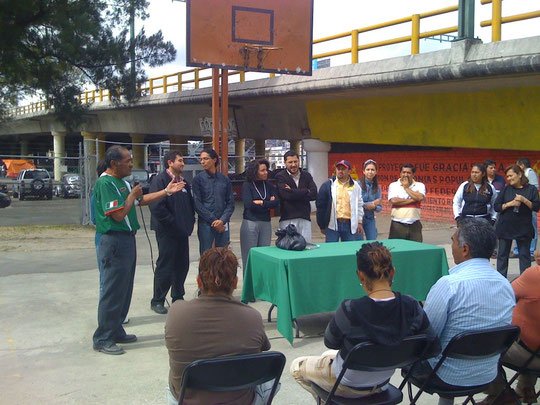 ASAMBLEA CON LA SECRETARIA DE DESARROLLO SOCIAL PARA PROPONER SEGUIR CON LAS MEJORAS DEL DEPORTIVO