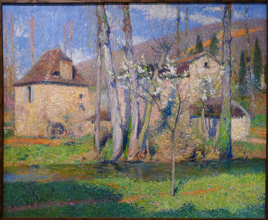 Chaumières au printemps, 1910, Henri Martin