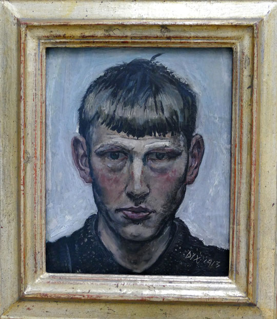 Otto Dix : petit autoportrait, 1913
