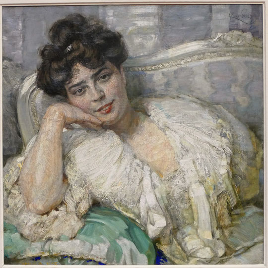 Frantisek Kupka : portrait de Madame Kupka, 1905