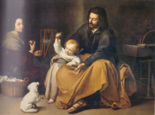 Bartolomé Esteban Murillo : la Sainte Famille à l'oiseau (vers 1650)